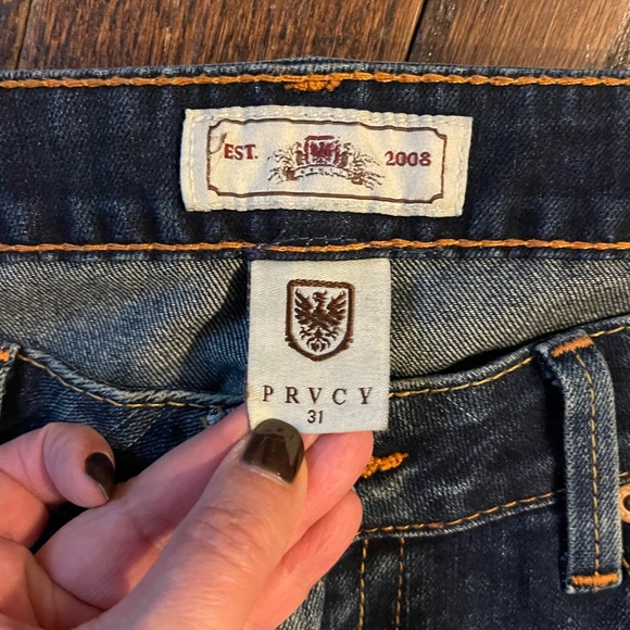 PRVCY Malibu Hills Bootcut Jeans Womens 31 Blue Y2K Low Rise W50-2703T5 Flare - Picture 6 of 10
